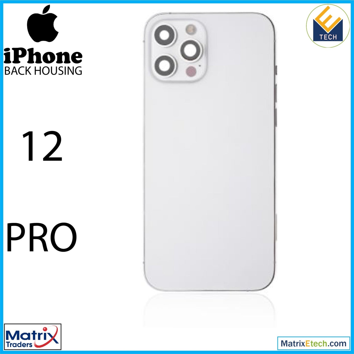 iPhone 12 Pro Back Housing W Small (US Version) - Matrix Traders