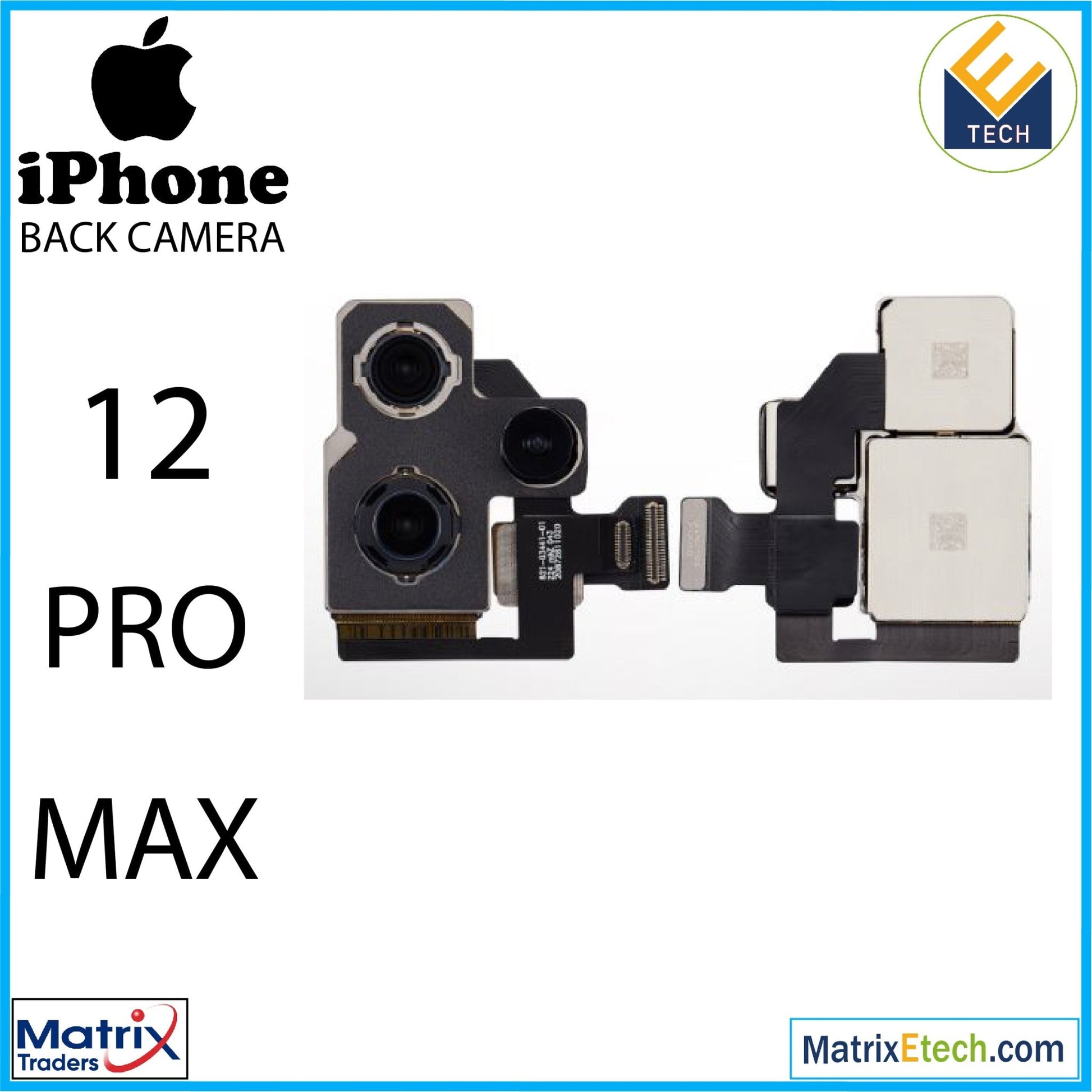 iPhone 12 Pro Max Back Camera (Aftermarket Plus) - Matrix Traders