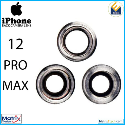 iPhone 12 Pro Max Back Camera Lens With Bracket & Bezel (3 Piece Set) - Matrix Traders