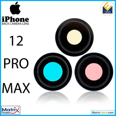 iPhone 12 Pro Max Back Camera Lens With Bracket & Bezel (3 Piece Set) - Matrix Traders