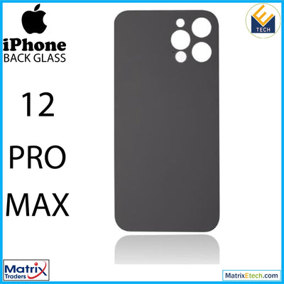 iPhone 12 Pro Max Back Glass With 3M Adhesive (Normal) - Matrix Traders