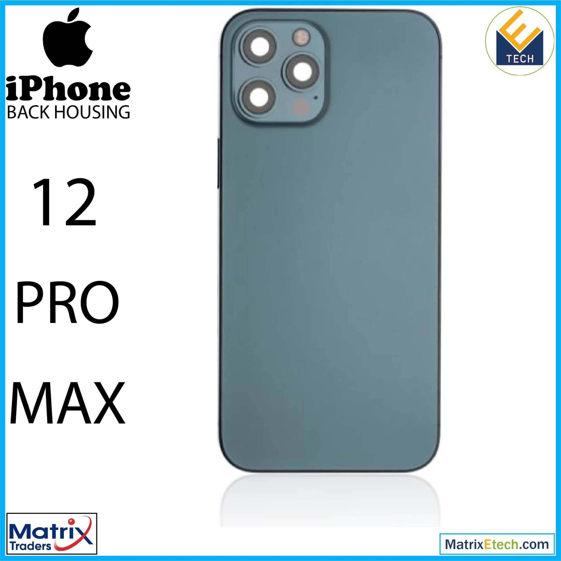 iPhone 12 Pro Max Back Housing W Small (International Version) - Matrix Traders