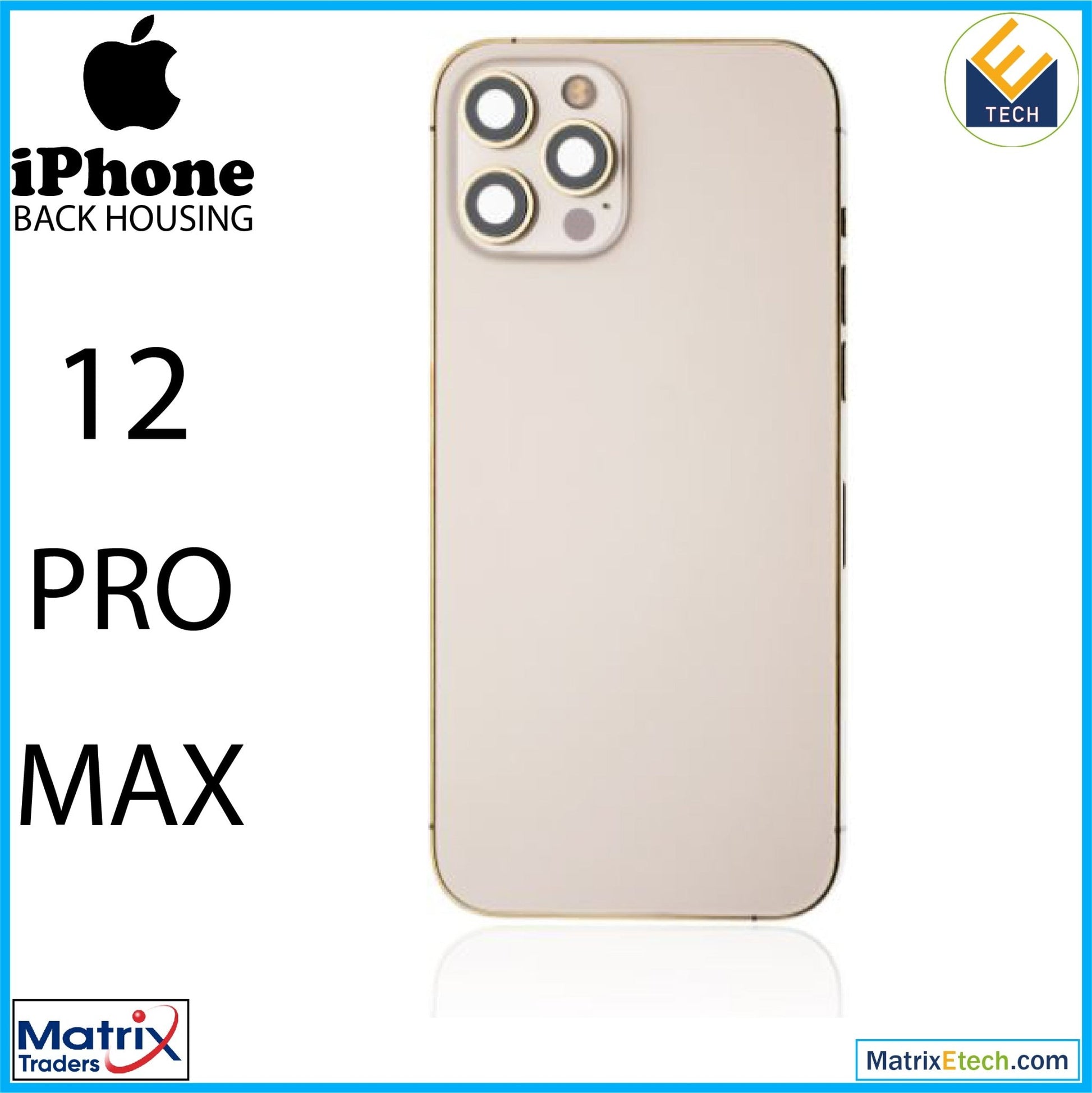 iPhone 12 Pro Max Back Housing W Small (International Version) - Matrix Traders