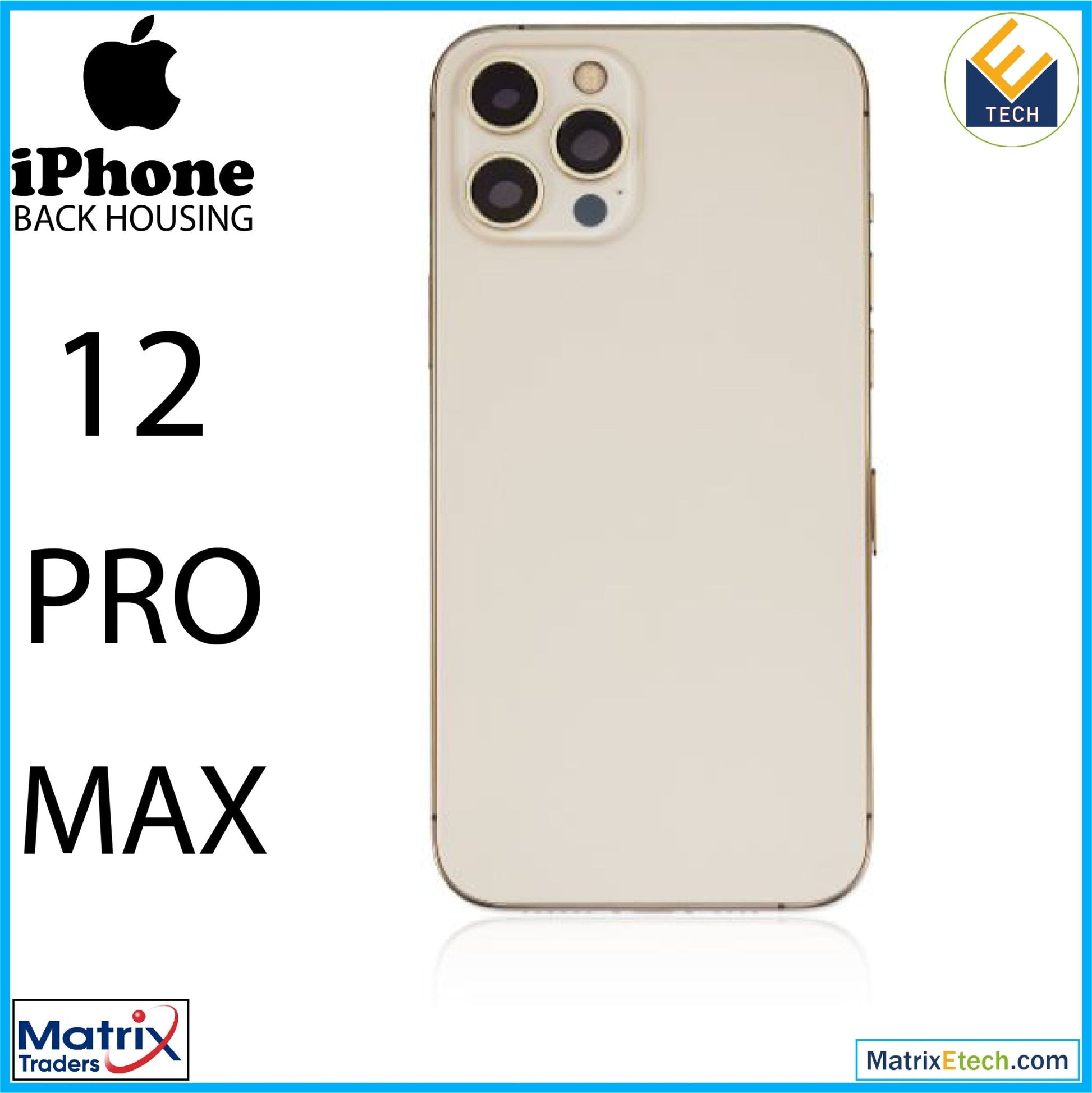 iPhone 12 Pro Max Back Housing W Small (International Version) - Matrix Traders