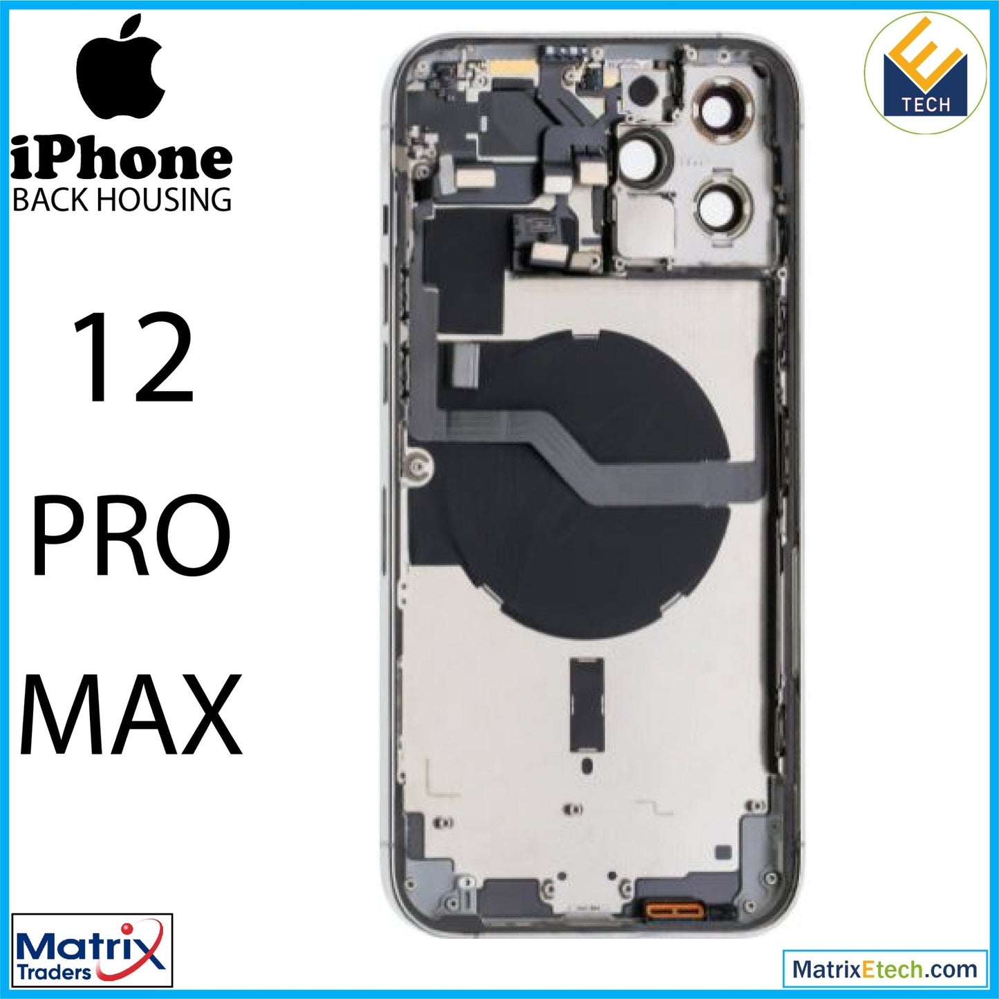 iPhone 12 Pro Max Back Housing W Small (US Version) - Matrix Traders