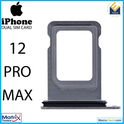 iPhone 12 Pro Max Dual Sim Card Tray (Normal) - Matrix Traders