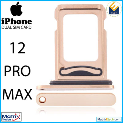 iPhone 12 Pro Max Dual Sim Card Tray (Normal) - Matrix Traders