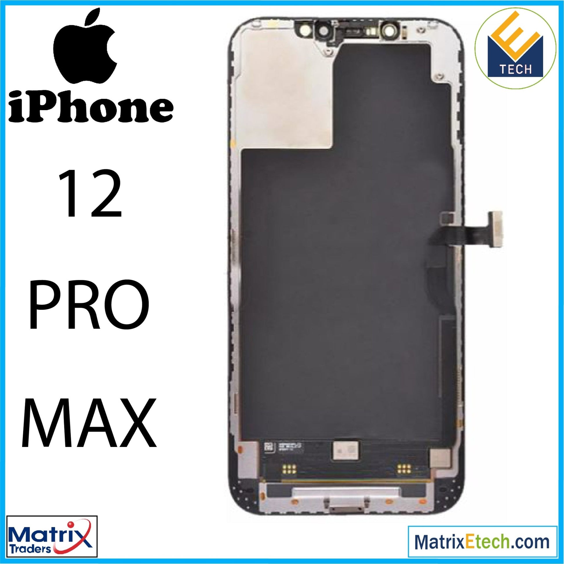 iPhone 12 Pro Max OLED Assembly (Aftermarket Plus) - Matrix Traders