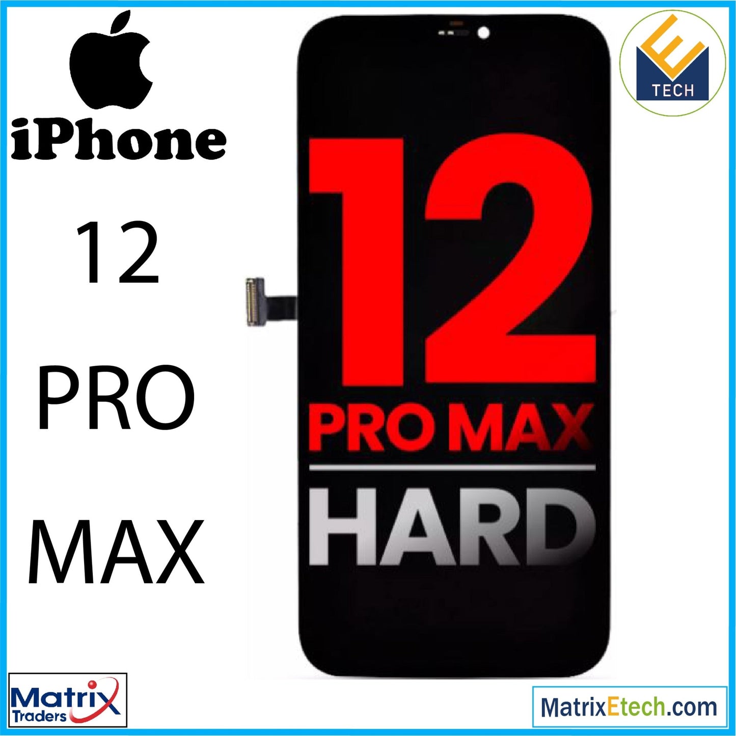 iPhone 12 Pro Max OLED Assembly (Aftermarket Plus) - Matrix Traders