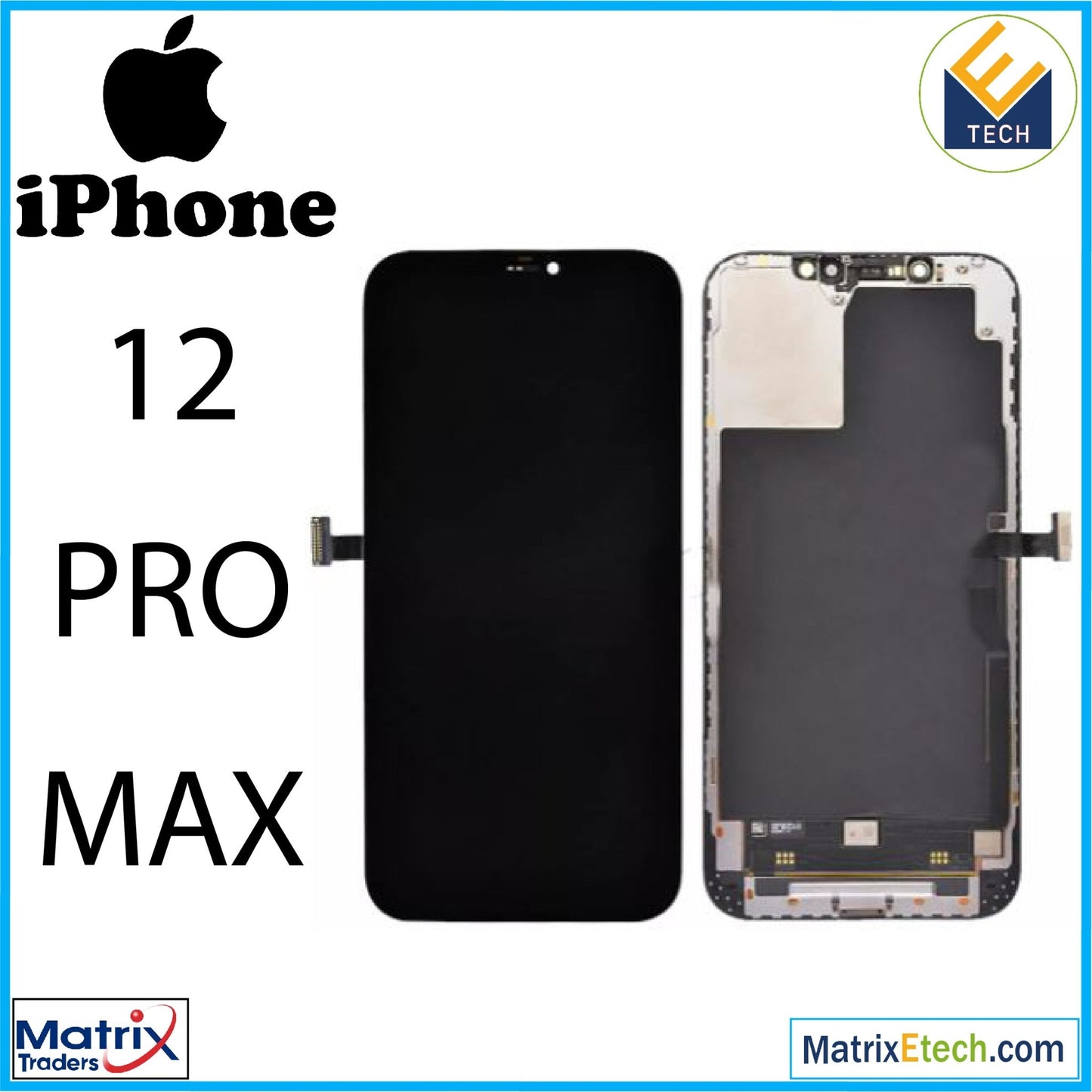 iPhone 12 Pro Max OLED Assembly (Aftermarket Plus) - Matrix Traders