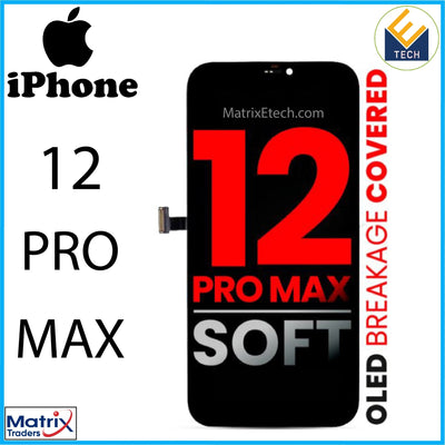 iPhone 12 Pro Max OLED Assembly (Aftermarket Pro: XO7 Soft). - Matrix Traders