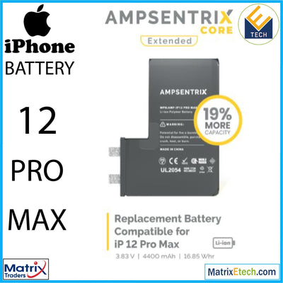 IPhone 12 Pro Max Replacement Battery (Core Extended) - Matrix Traders