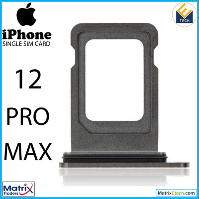 iPhone 12 Pro Max Single Sim Card Tray (Normal) - Matrix Traders