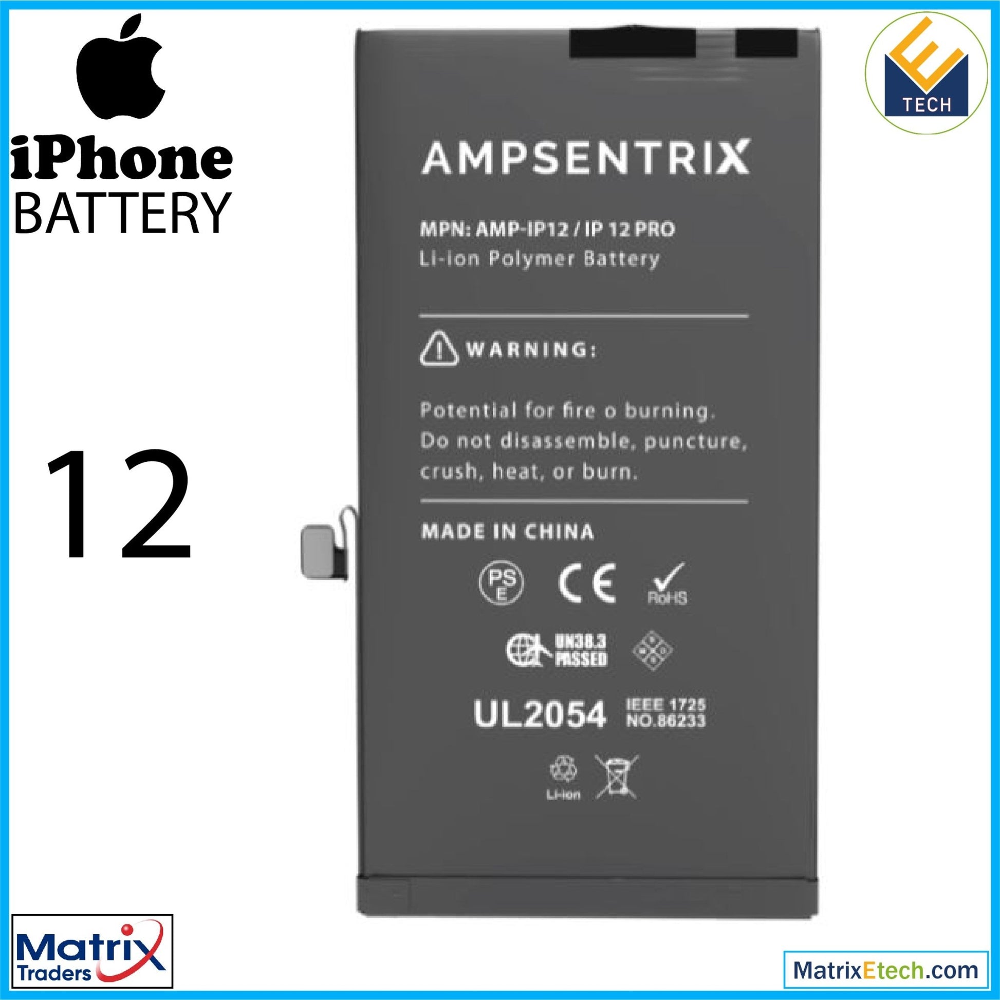 iPhone 12 Replacement Battery - Matrix Traders