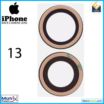 iPhone 13 Back Camera Lens (Glass Only) With Adhesive (2 Piece Set) - Matrix Traders