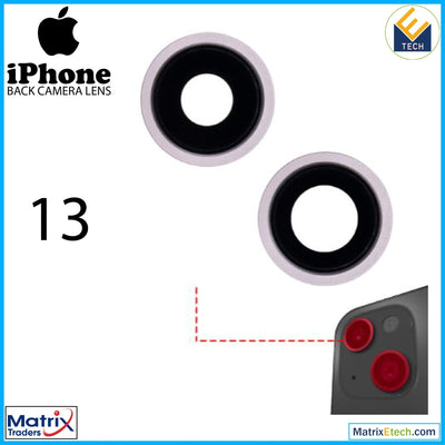 iPhone 13 Back Camera Lens With Bracket & Bezel ( 2 Piece) - Matrix Traders