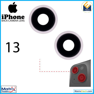 iPhone 13 Back Camera Lens With Bracket & Bezel ( 2 Piece) - Matrix Traders