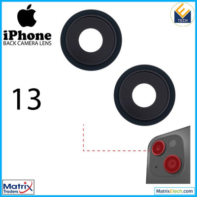 iPhone 13 Back Camera Lens With Bracket & Bezel ( 2 Piece) - Matrix Traders