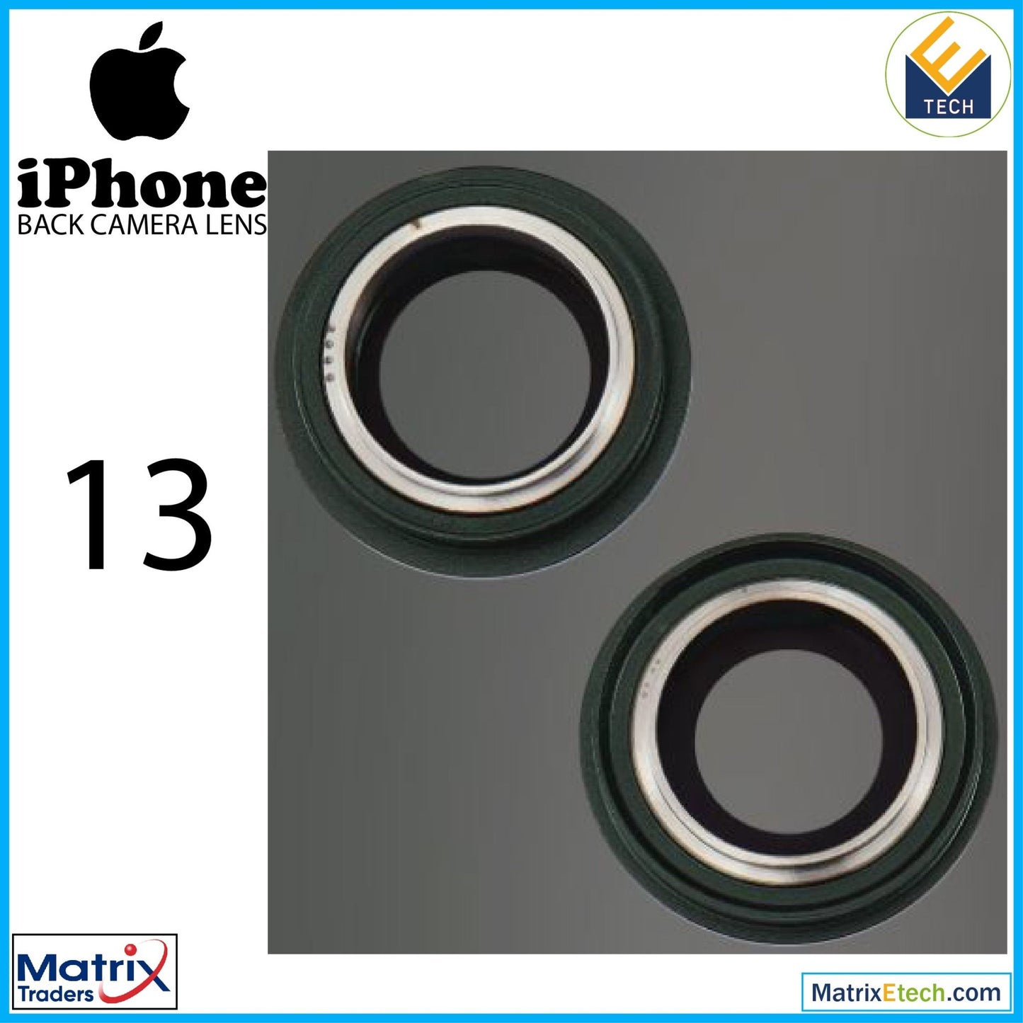 iPhone 13 Back Camera Lens With Bracket & Bezel - Matrix Traders