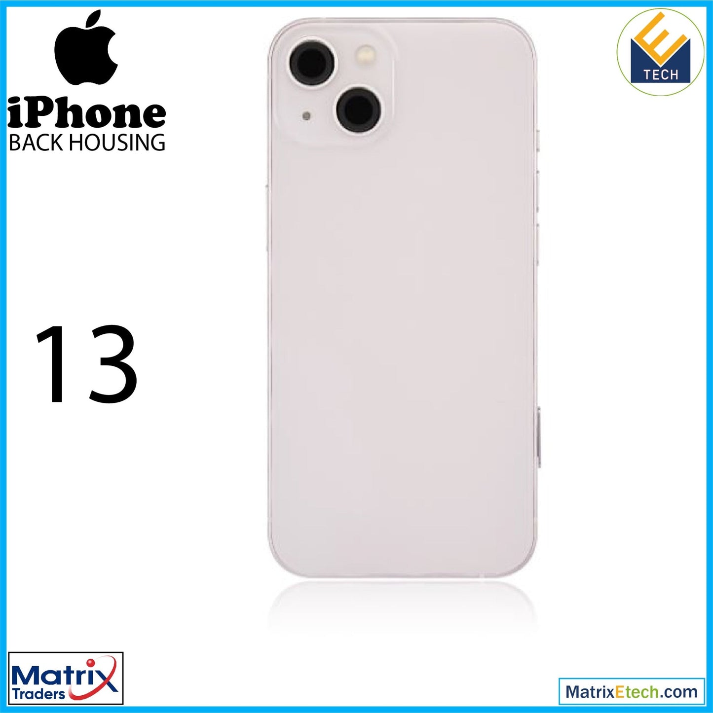 iPhone 13 Back Housing W Small (US Version) - Matrix Traders