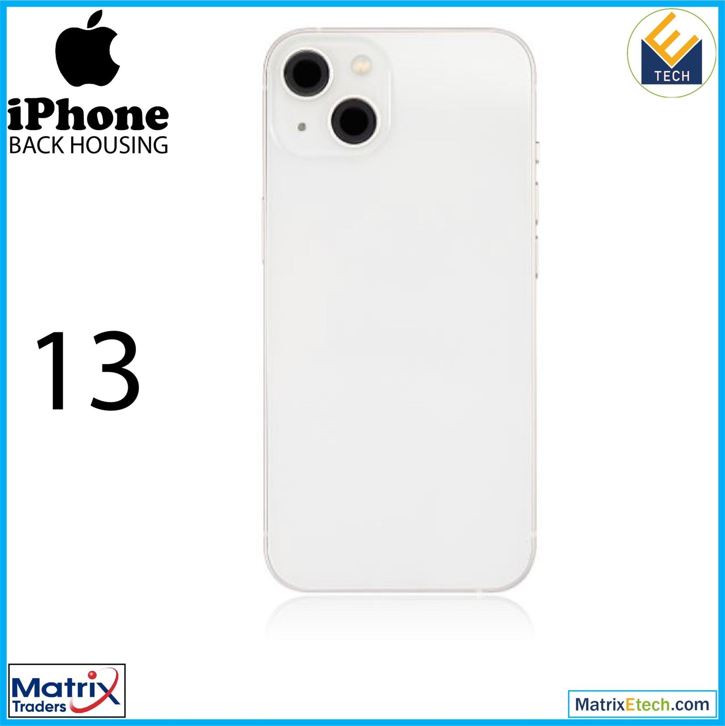 iPhone 13 Back Housing W Small (US Version) - Matrix Traders