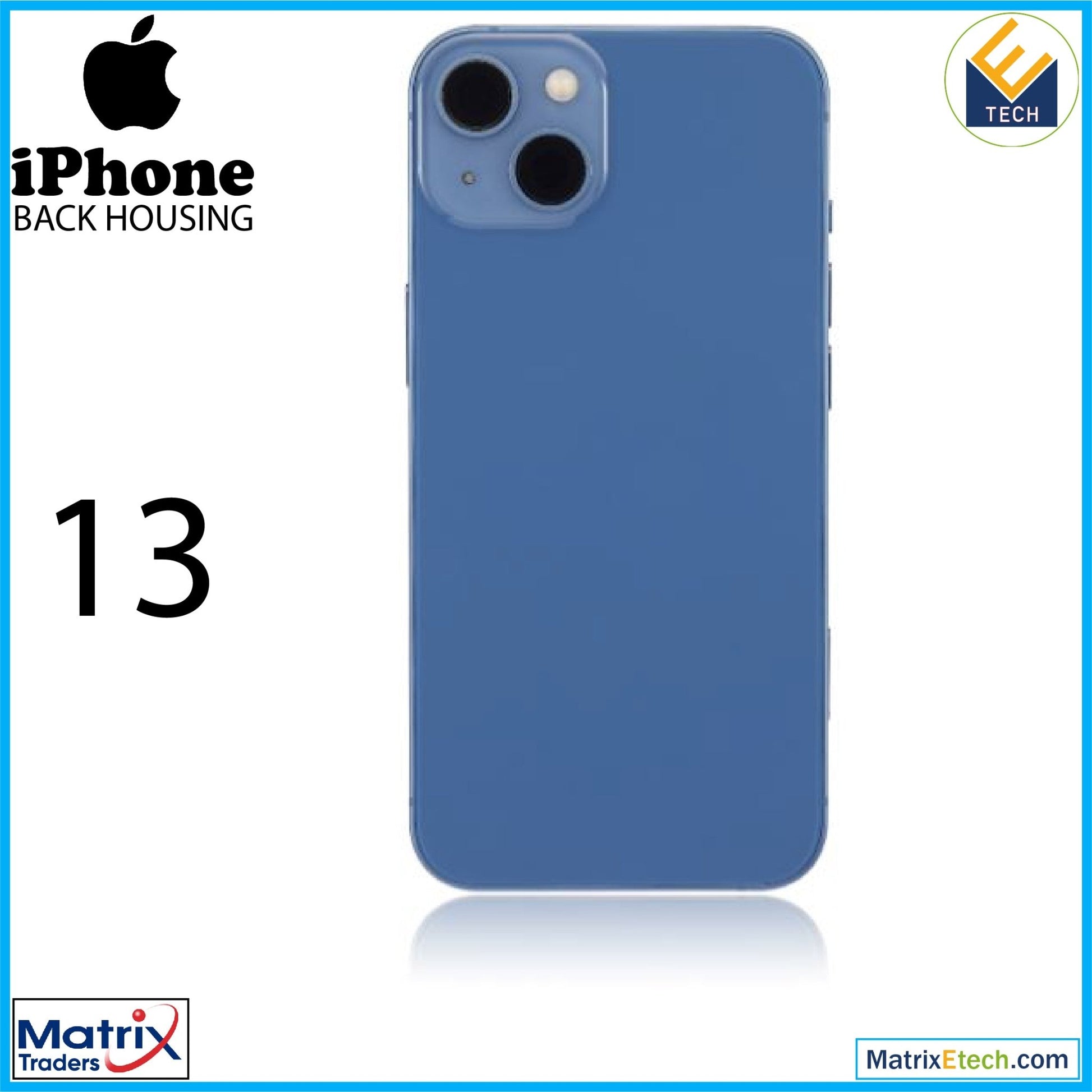 iPhone 13 Back Housing W Small (US Version) - Matrix Traders