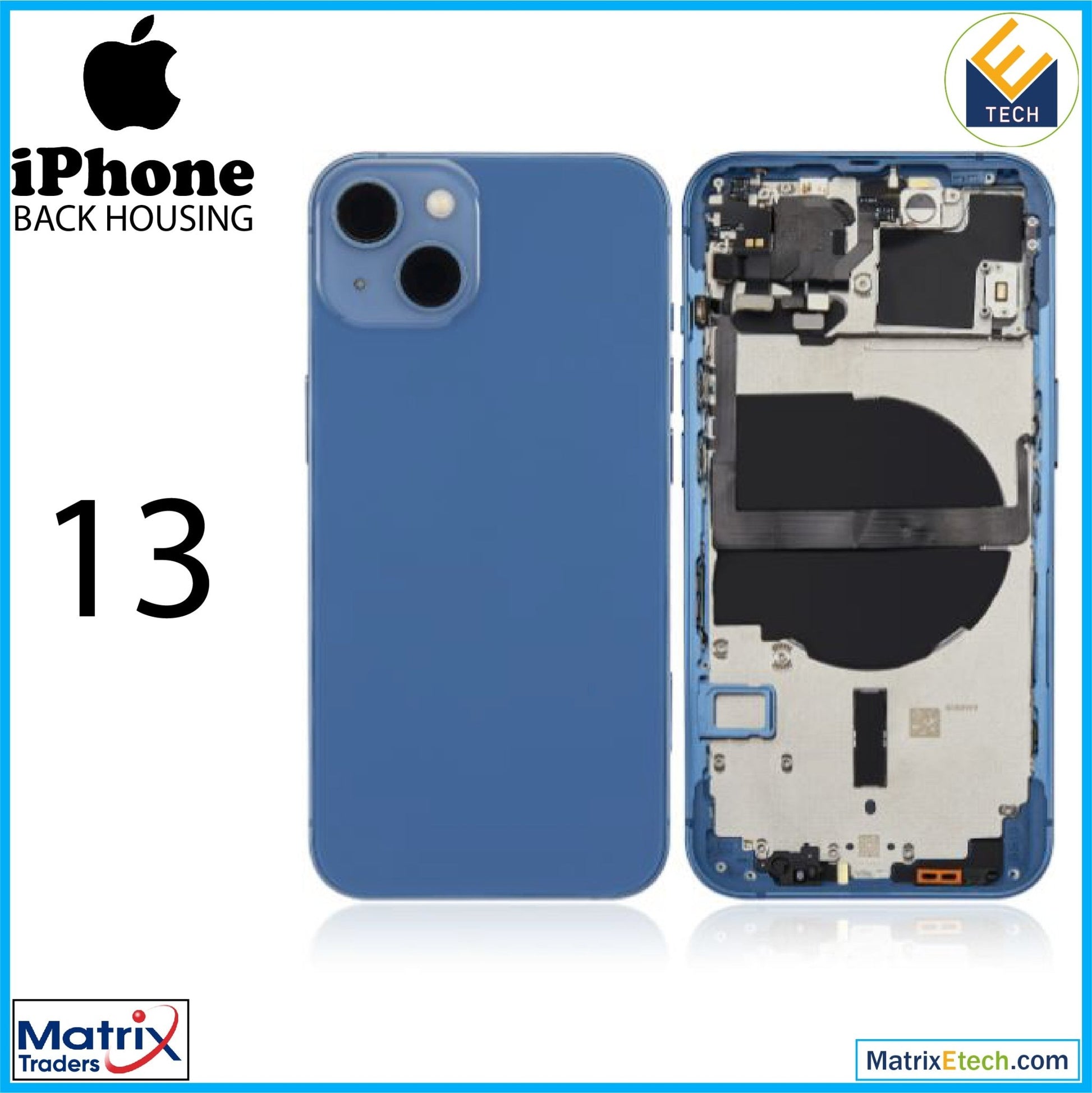 iPhone 13 Back Housing W Small (US Version) - Matrix Traders