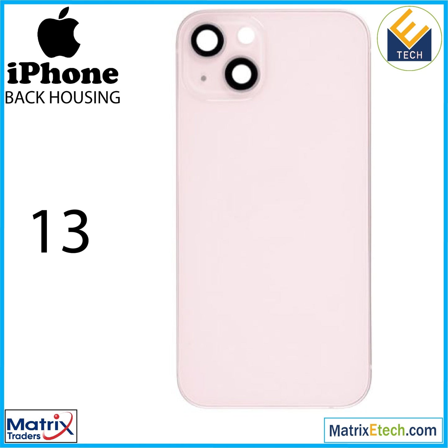 iPhone 13 Back Housing W Small (US Version) - Matrix Traders