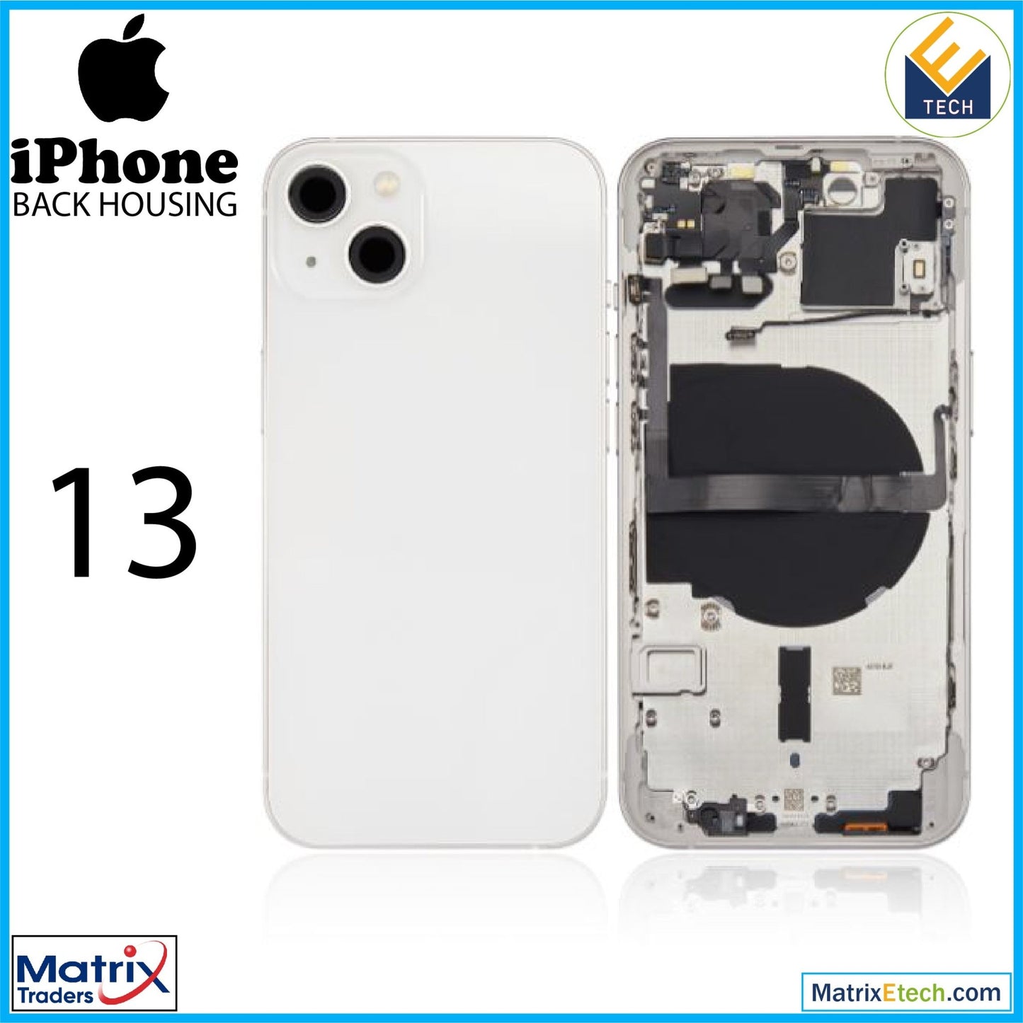 iPhone 13 Back Housing W Small (US Version) - Matrix Traders