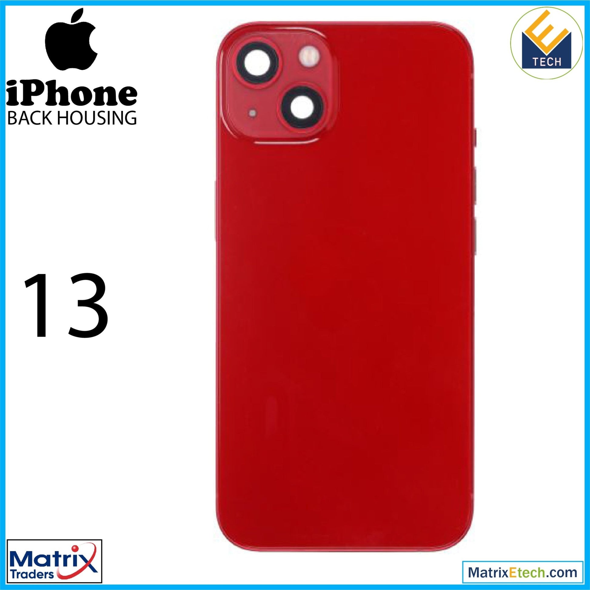 iPhone 13 Back Housing W Small (US Version) - Matrix Traders