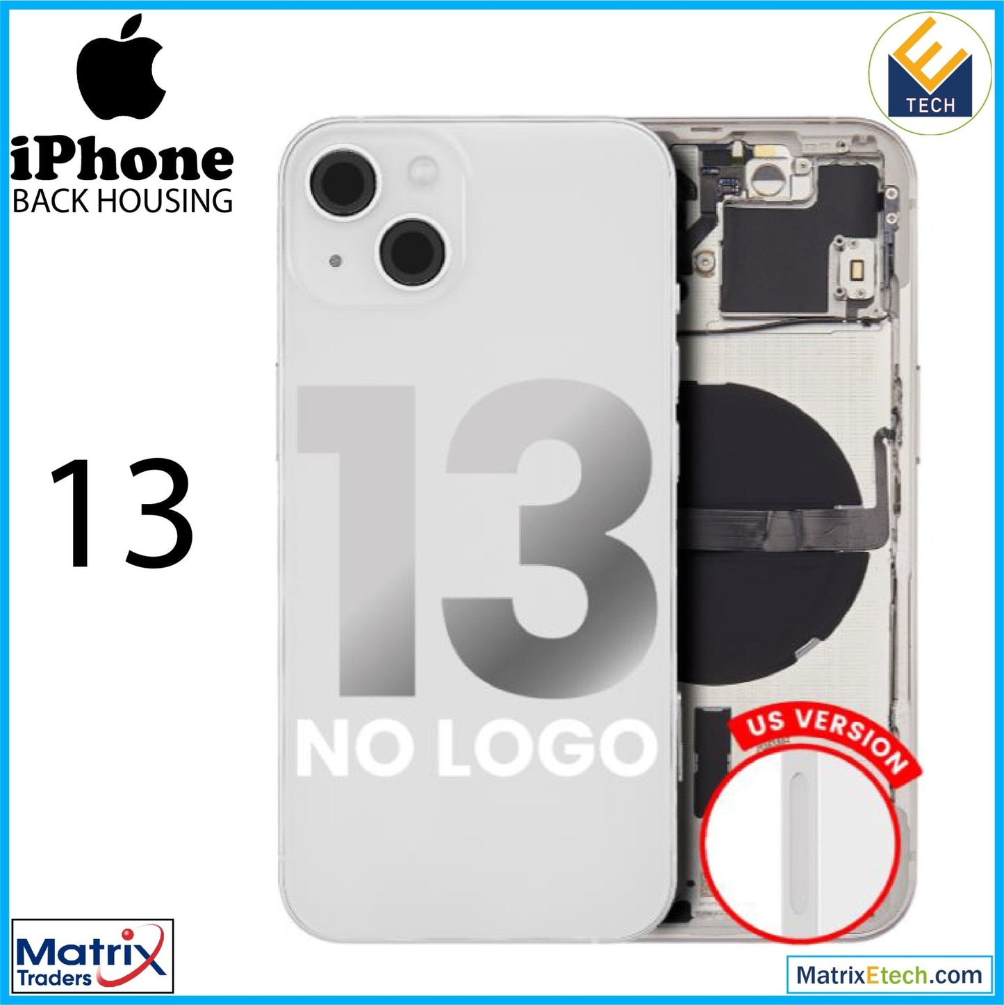 iPhone 13 Back Housing W Small (US Version) - Matrix Traders