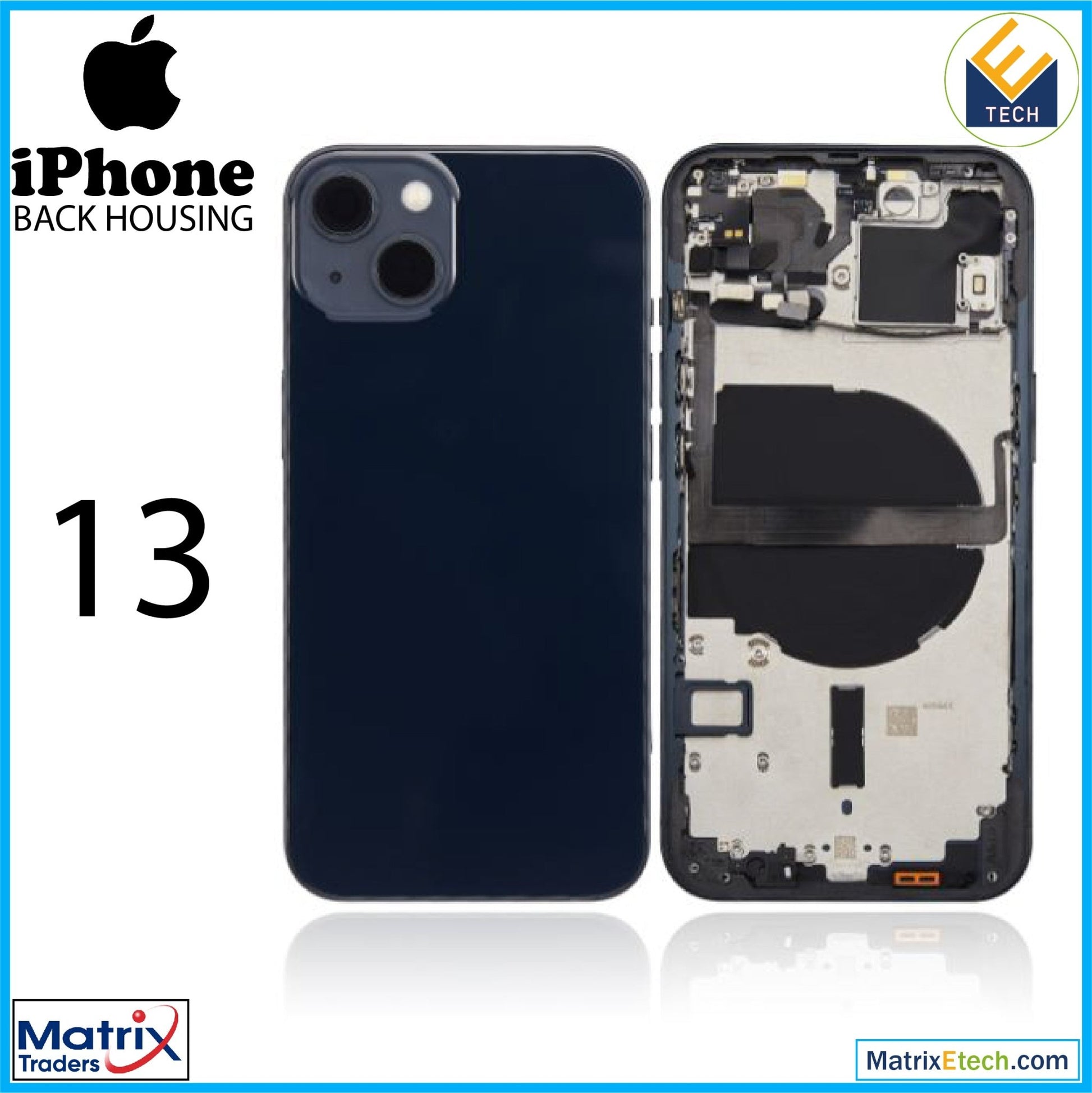 iPhone 13 Back Housing W Small (US Version) - Matrix Traders