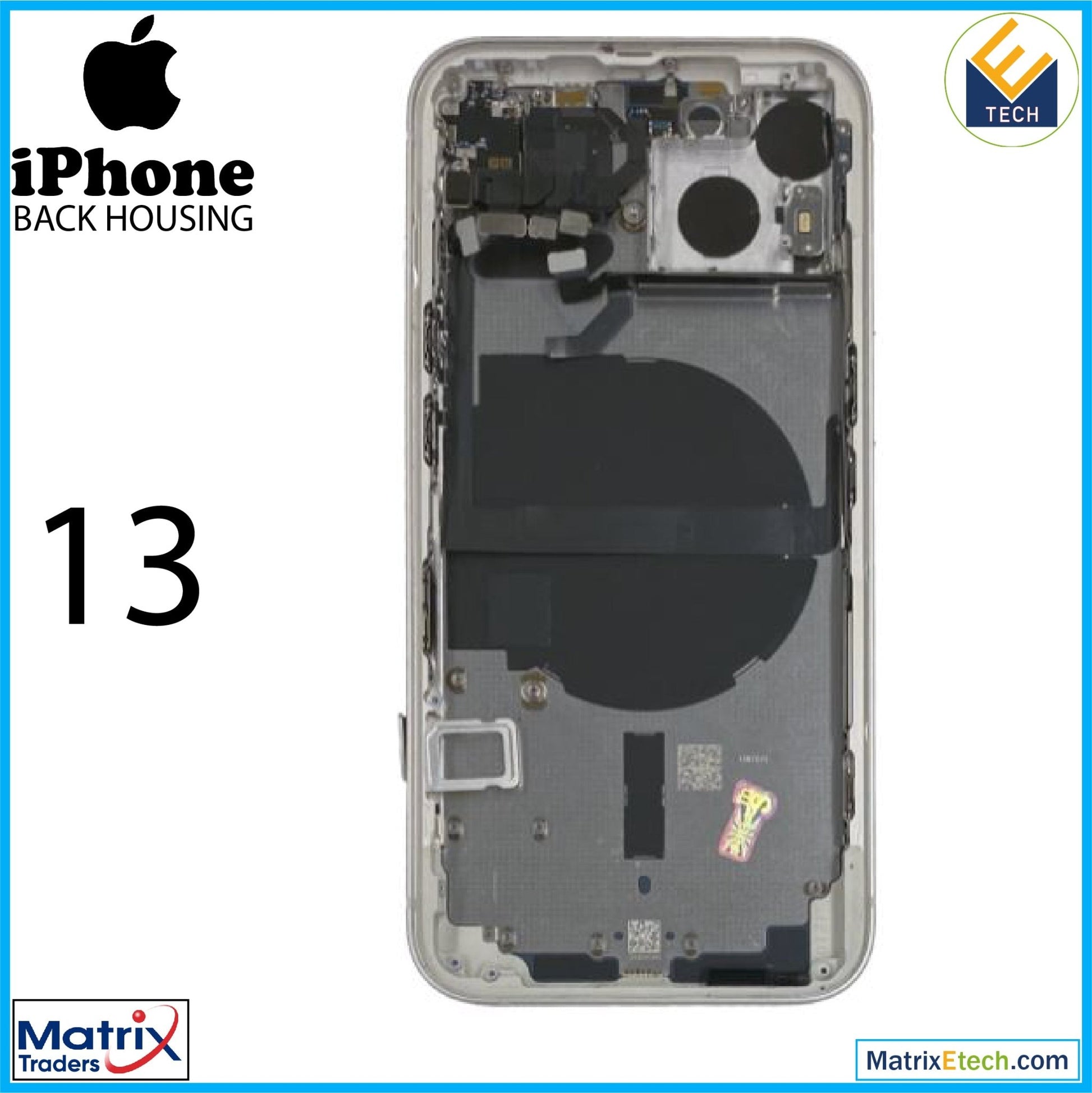 iPhone 13 Back Housing W Small (US Version) - Matrix Traders