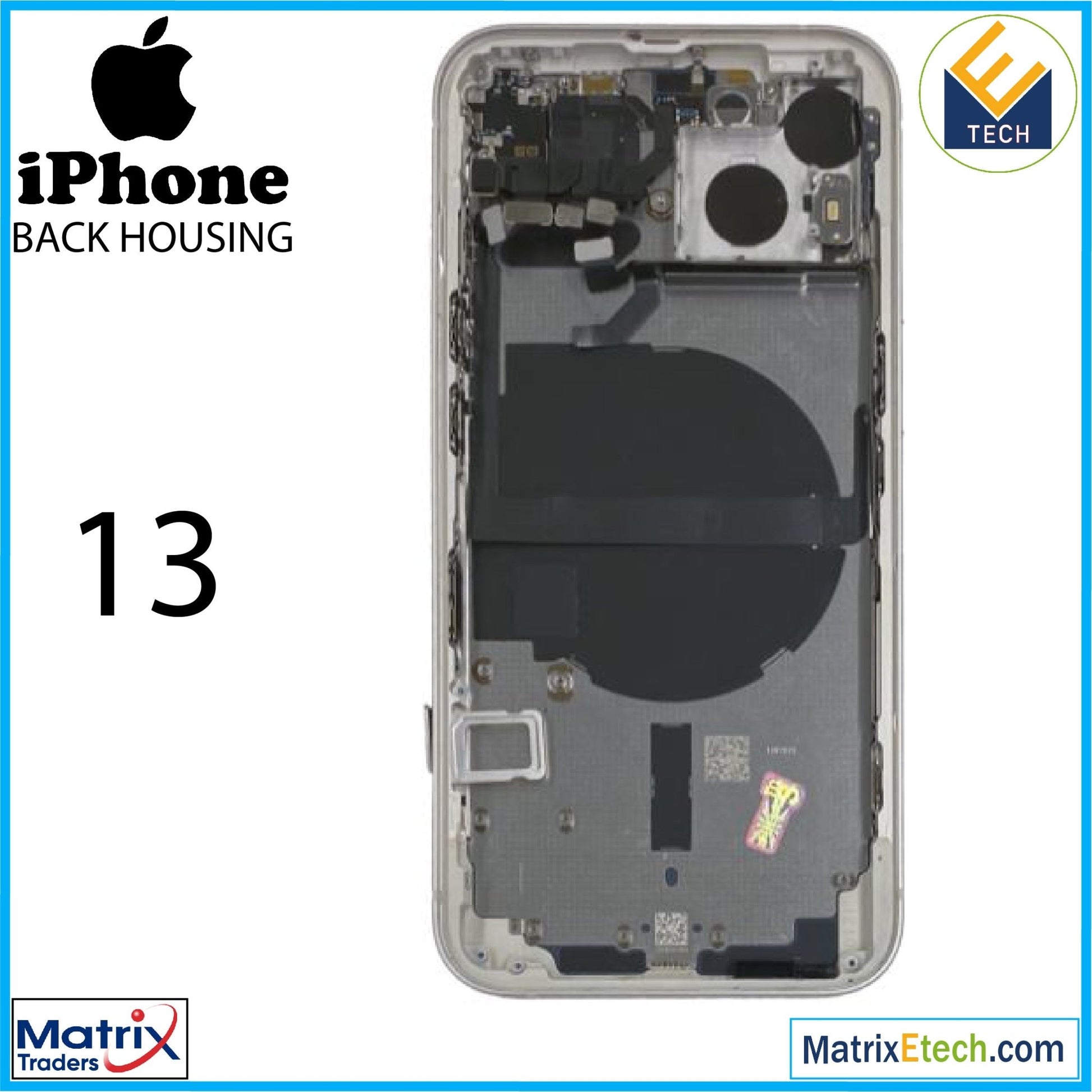 iPhone 13 Back Housing W Small (US Version) - Matrix Traders