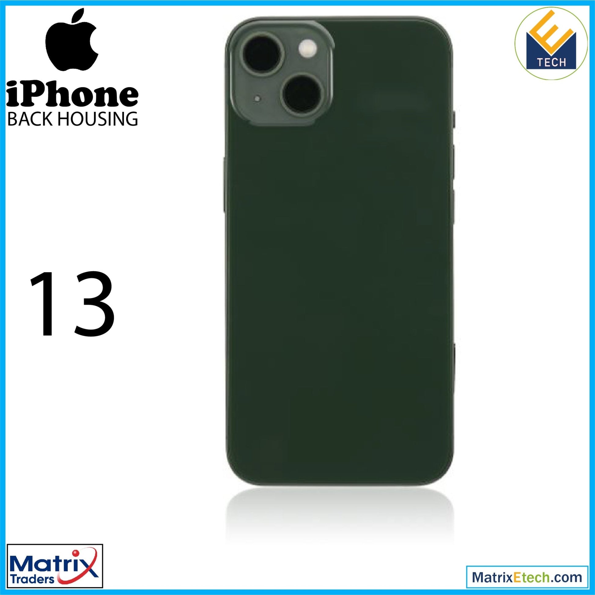 iPhone 13 Back Housing W Small (US Version) - Matrix Traders