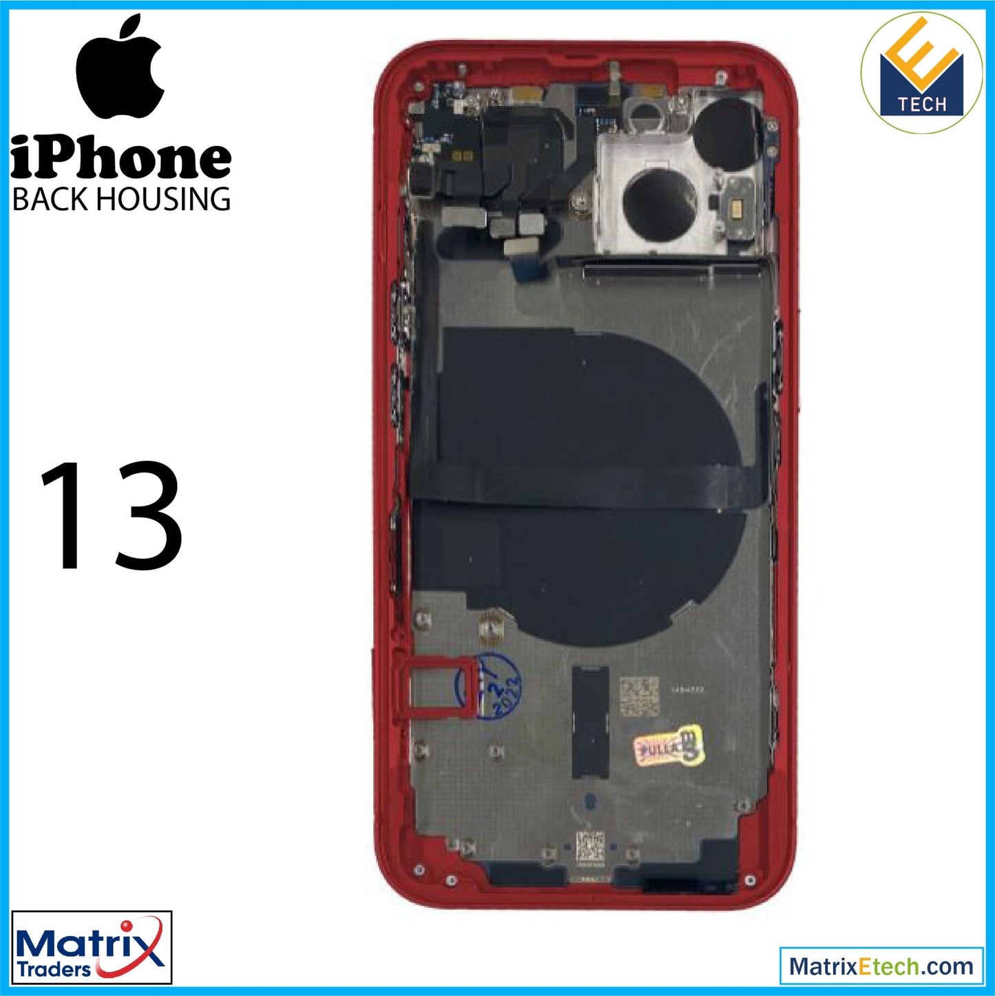 iPhone 13 Back Housing W Small (US Version) - Matrix Traders