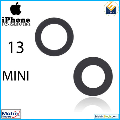 iPhone 13 Mini Back Camera Lens (Glass Only) With Adhesive (2 Piece Set) - Matrix Traders