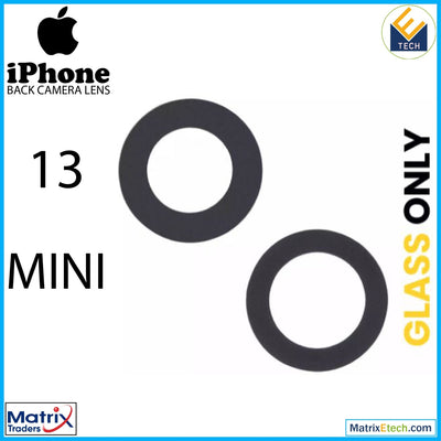 iPhone 13 Mini Back Camera Lens (Glass Only) With Adhesive (2 Piece Set) - Matrix Traders