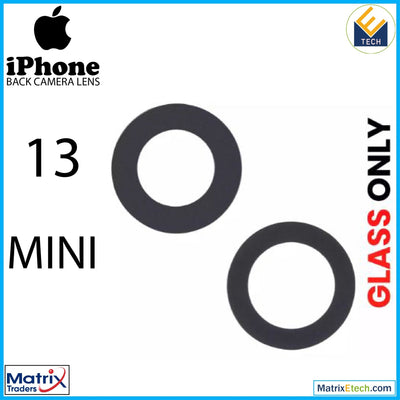 iPhone 13 Mini Back Camera Lens (Glass Only) With Adhesive (2 Piece Set) - Matrix Traders