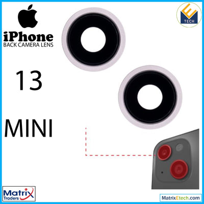 iPhone 13 Mini Back Camera Lens With Bracket & Bezel ( 2 Piece) - Matrix Traders