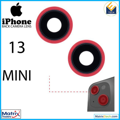 iPhone 13 Mini Back Camera Lens With Bracket & Bezel( 2 Piece) - Matrix Traders