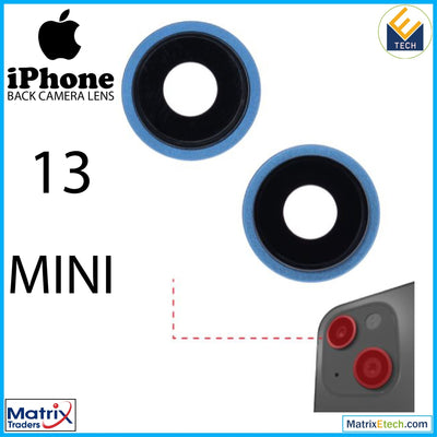 iPhone 13 Mini Back Camera Lens With Bracket & Bezel ( 2 Piece) - Matrix Traders