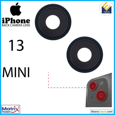 iPhone 13 Mini Back Camera Lens With Bracket & Bezel ( 2 Piece) - Matrix Traders