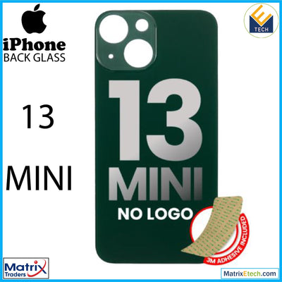 iPhone 13 Mini Back Glass With 3M Adhesive (Normal) - Matrix Traders