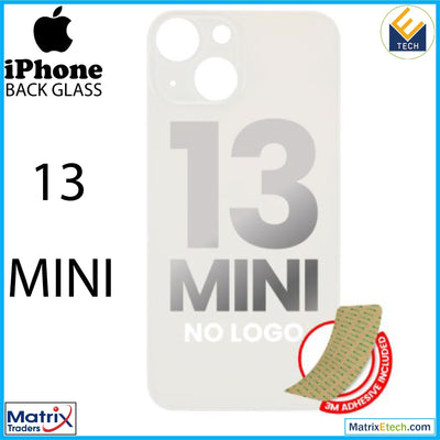 iPhone 13 Mini Back Glass With 3M Adhesive (Normal) - Matrix Traders