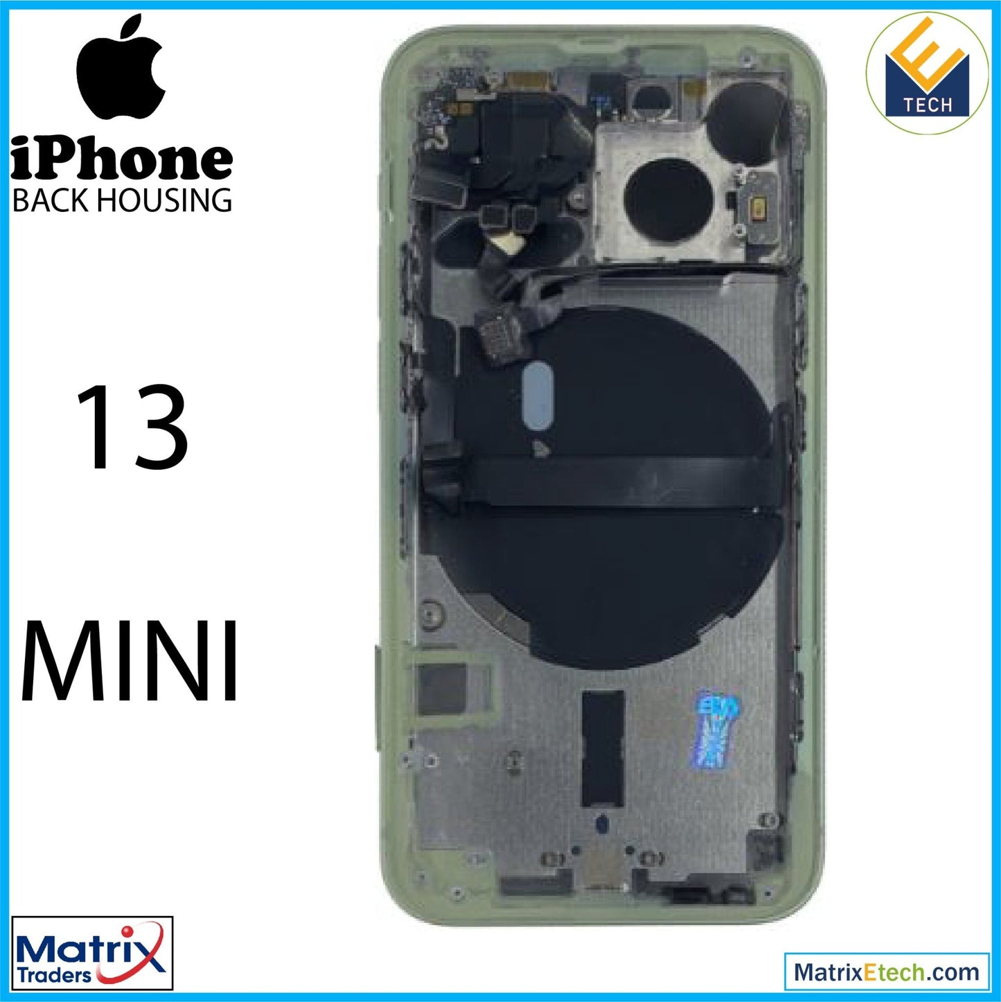 iPhone 13 Mini Back Housing W Small (International Version) - Matrix Traders