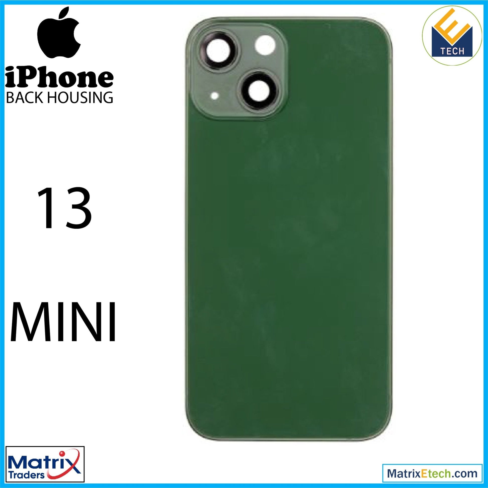 iPhone 13 Mini Back Housing W Small (International Version) - Matrix Traders