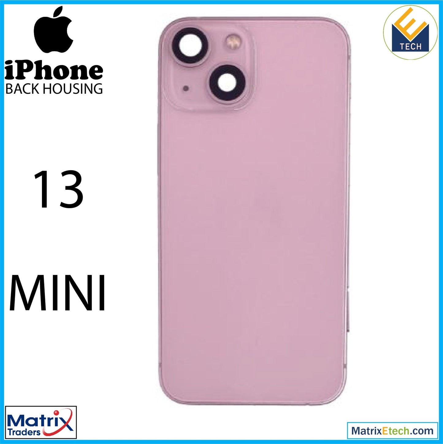 iPhone 13 Mini Back Housing W Small (International Version) - Matrix Traders