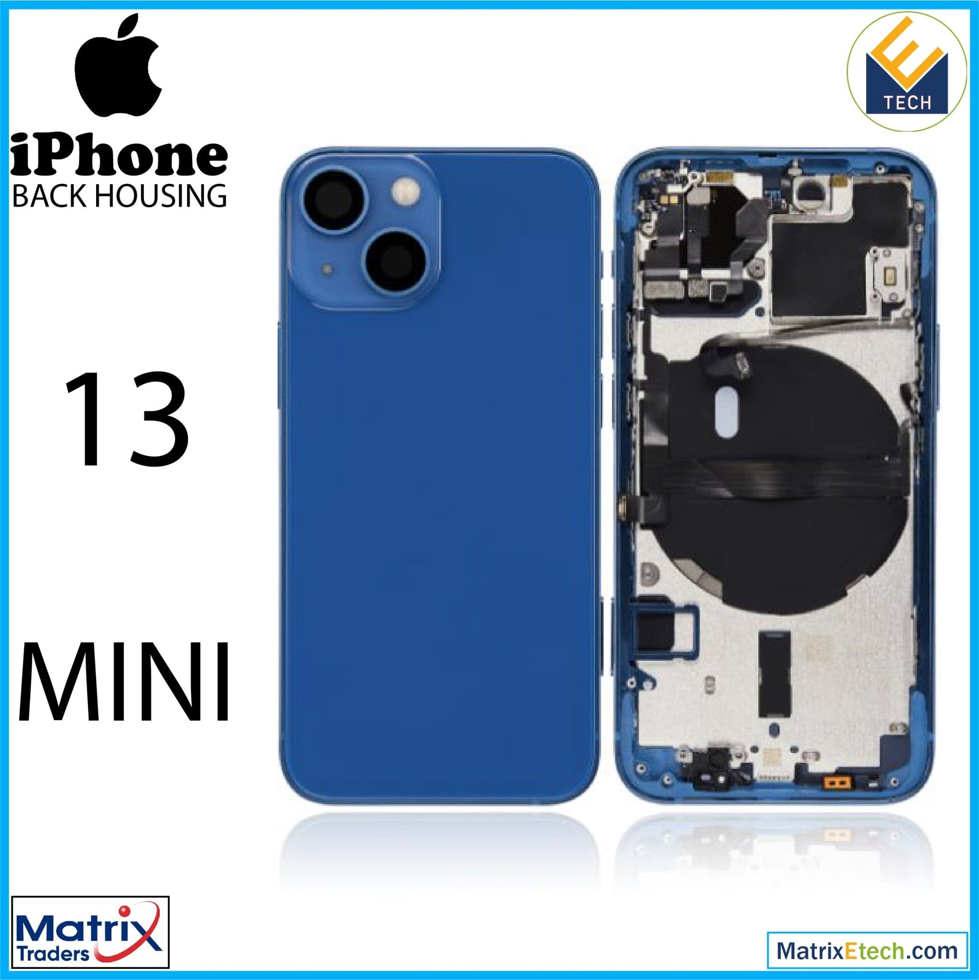 iPhone 13 Mini Back Housing W Small (International Version) - Matrix Traders