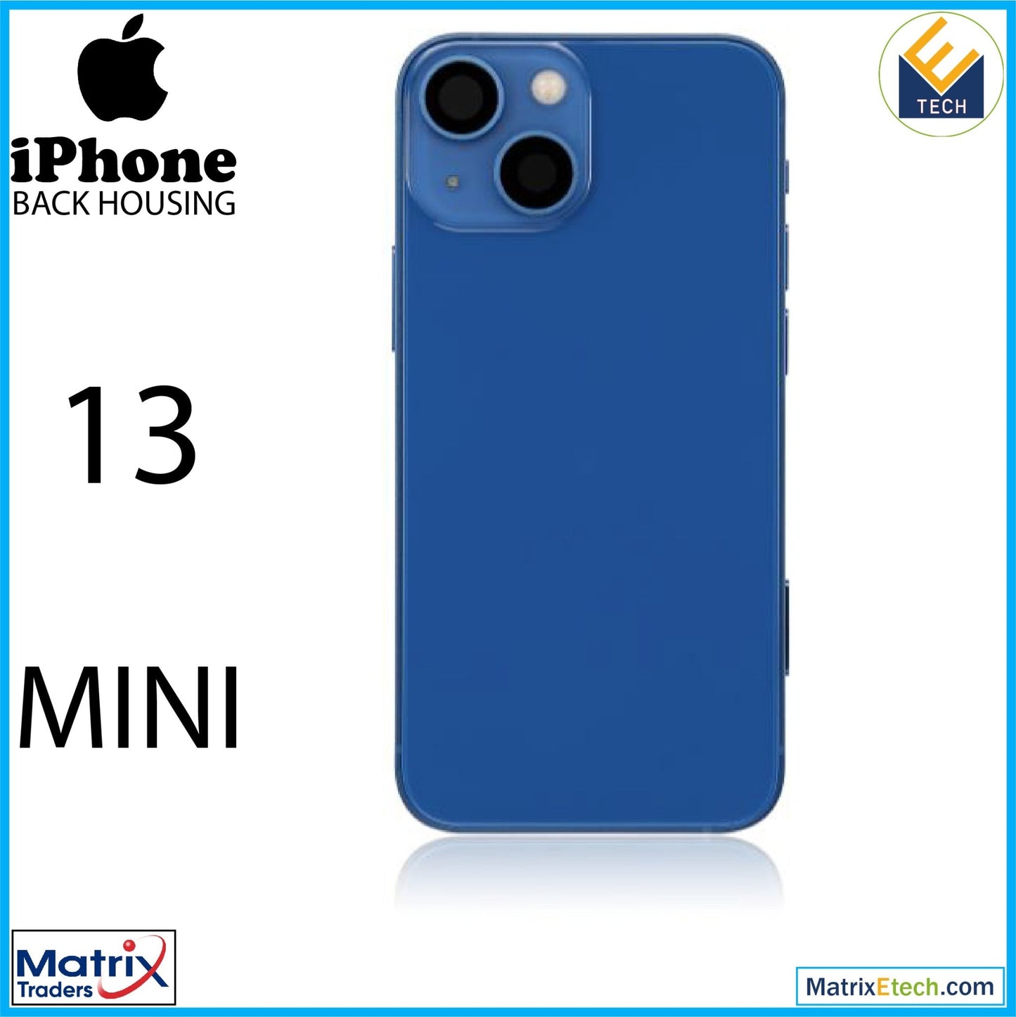 iPhone 13 Mini Back Housing W Small (International Version) - Matrix Traders